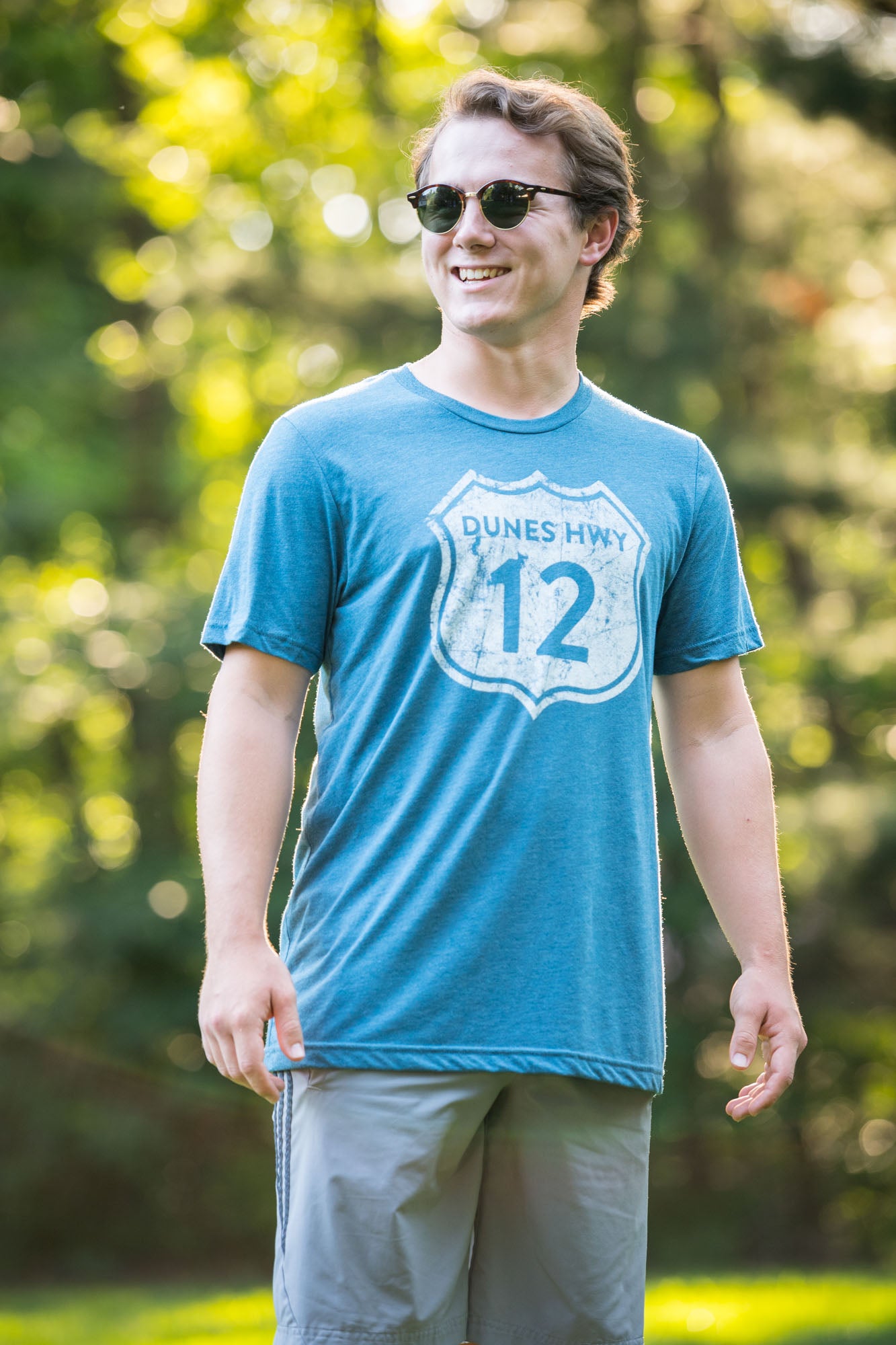 Dunes Hwy 12 Unisex Graphic T-Shirt – Vintage Road Sign Tee | Soft Cotton Crew Neck Retro Casual Shirt